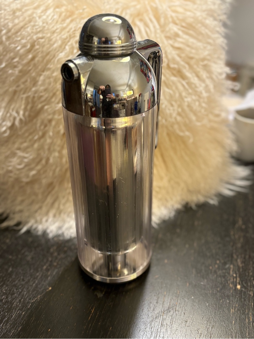 Vintage -  Crown Corning Thermique "Metropolis" (Skyscraper) thermal carafe